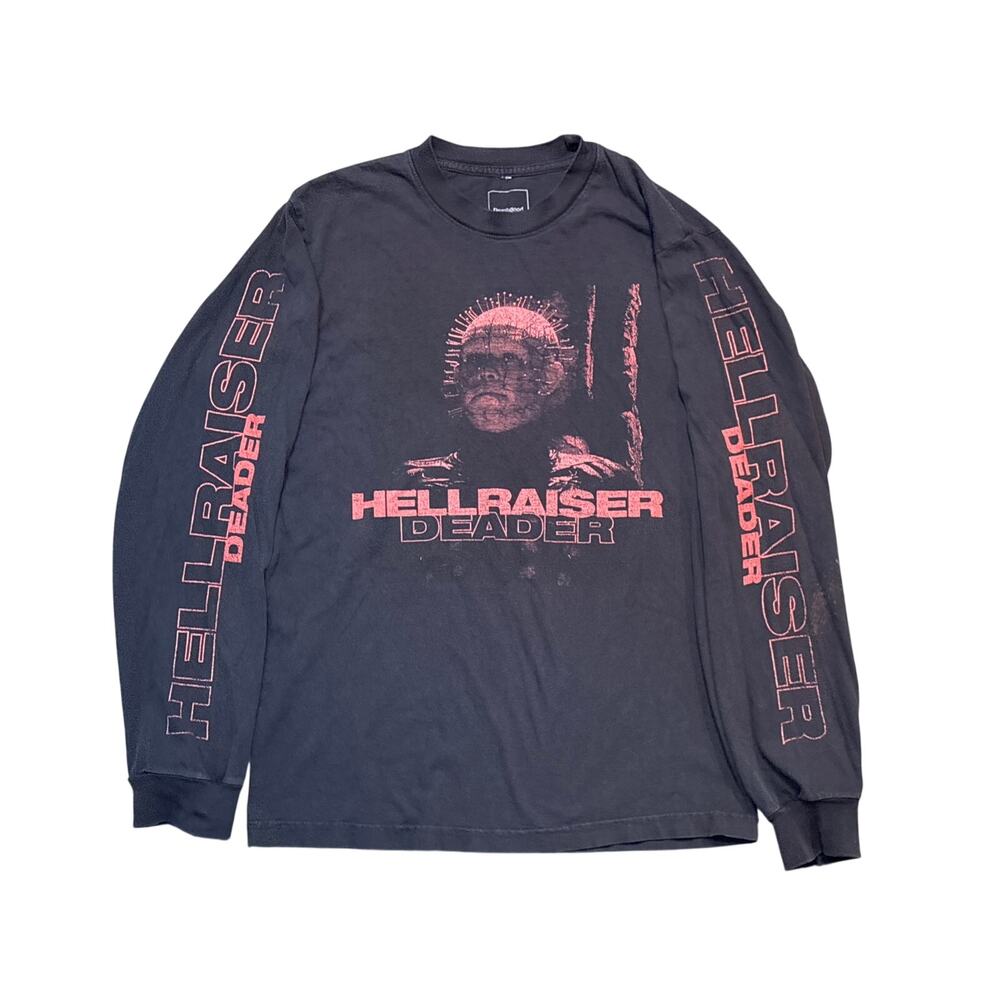 Hellraiser Deader Dumbgood Long-sleeve spell-out graphic tee pinhead thrashed S